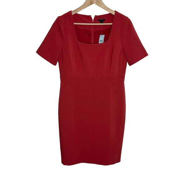 Ann Taylor Red Square Neck Dress - Picture 3 of 12
